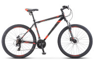 Велосипед 27.5" Stels Navigator 700 D F010 (рама 19) Черный/красный