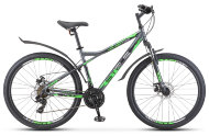Велосипед 27.5" Stels Navigator 710 MD V020 (рама 16) Антрацитовый/Зеленый/Черный
