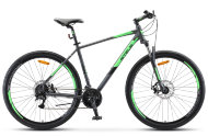 Велосипед 29" Stels Navigator 920 MD V010 (рама 20,5) (ALU рама) Антрацитовый/Зеленый