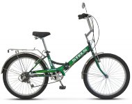 Велосипед 24" Stels Pilot 750 6-ск. Z010 Чёрный/зелёный
